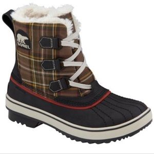 Sorel Tivoli Plaid Snow Waterproof Boots NWT US 10